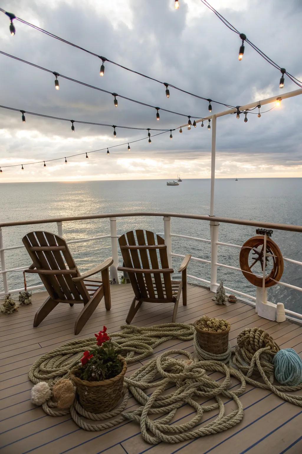 Maximize your ocean view to enhance your deck's nautical ambiance.