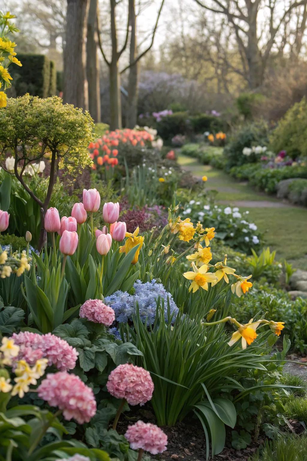 Color planning ensures seamless seasonal transitions.