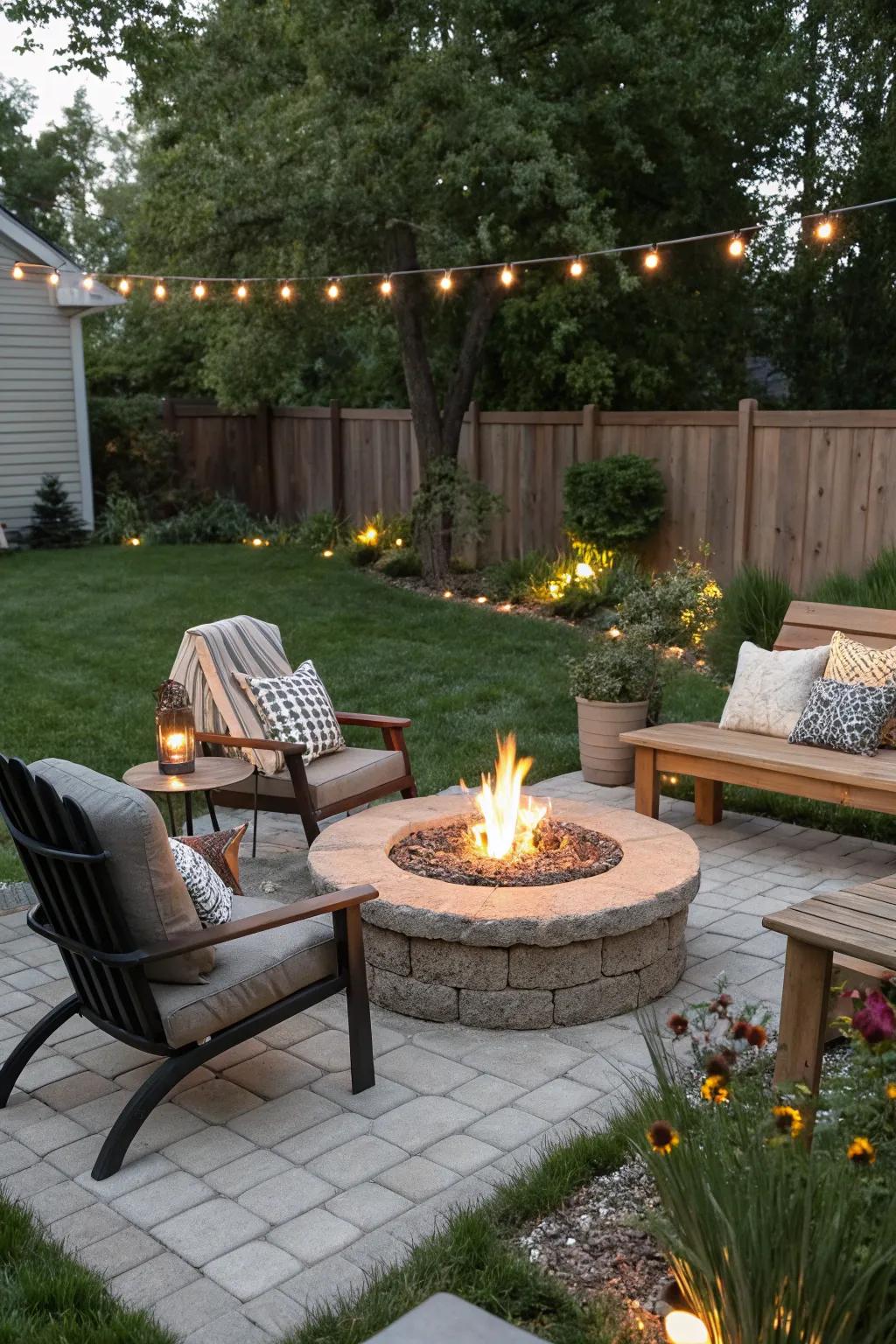 DIY fire pits offer a personal touch to your backyard haven.