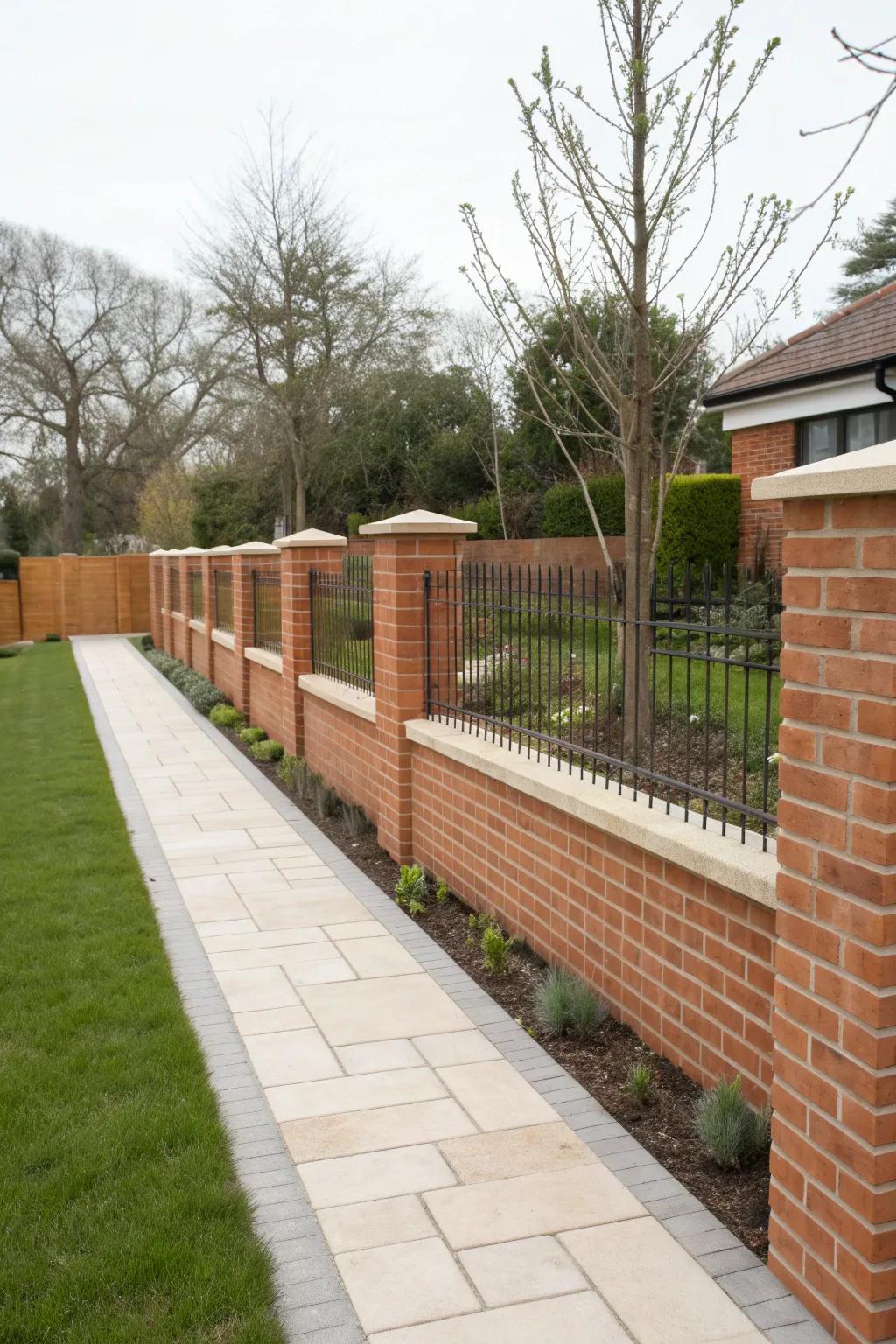 Sleek and stylish: modern brick lines.