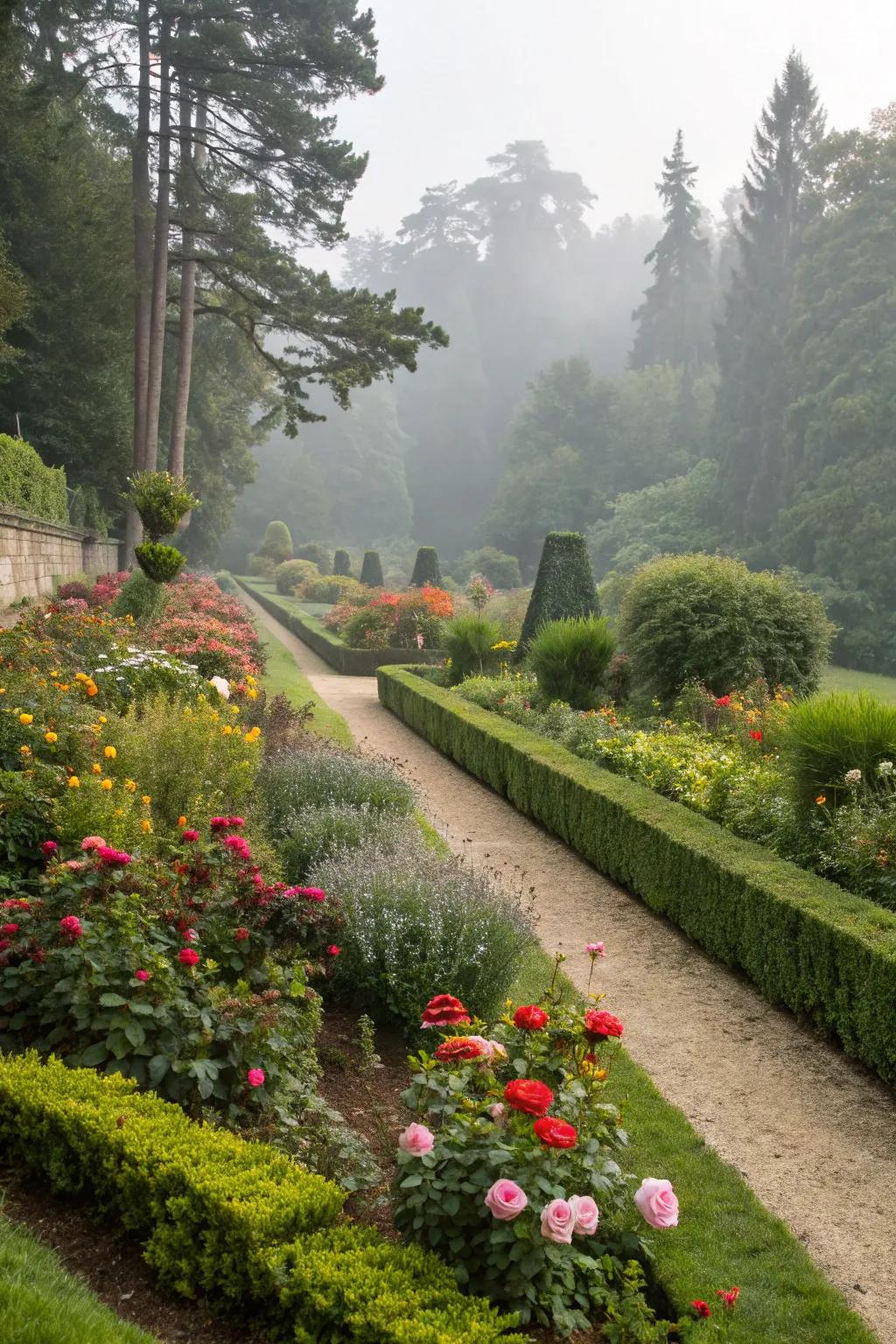 Well-defined borders add structure and beauty.