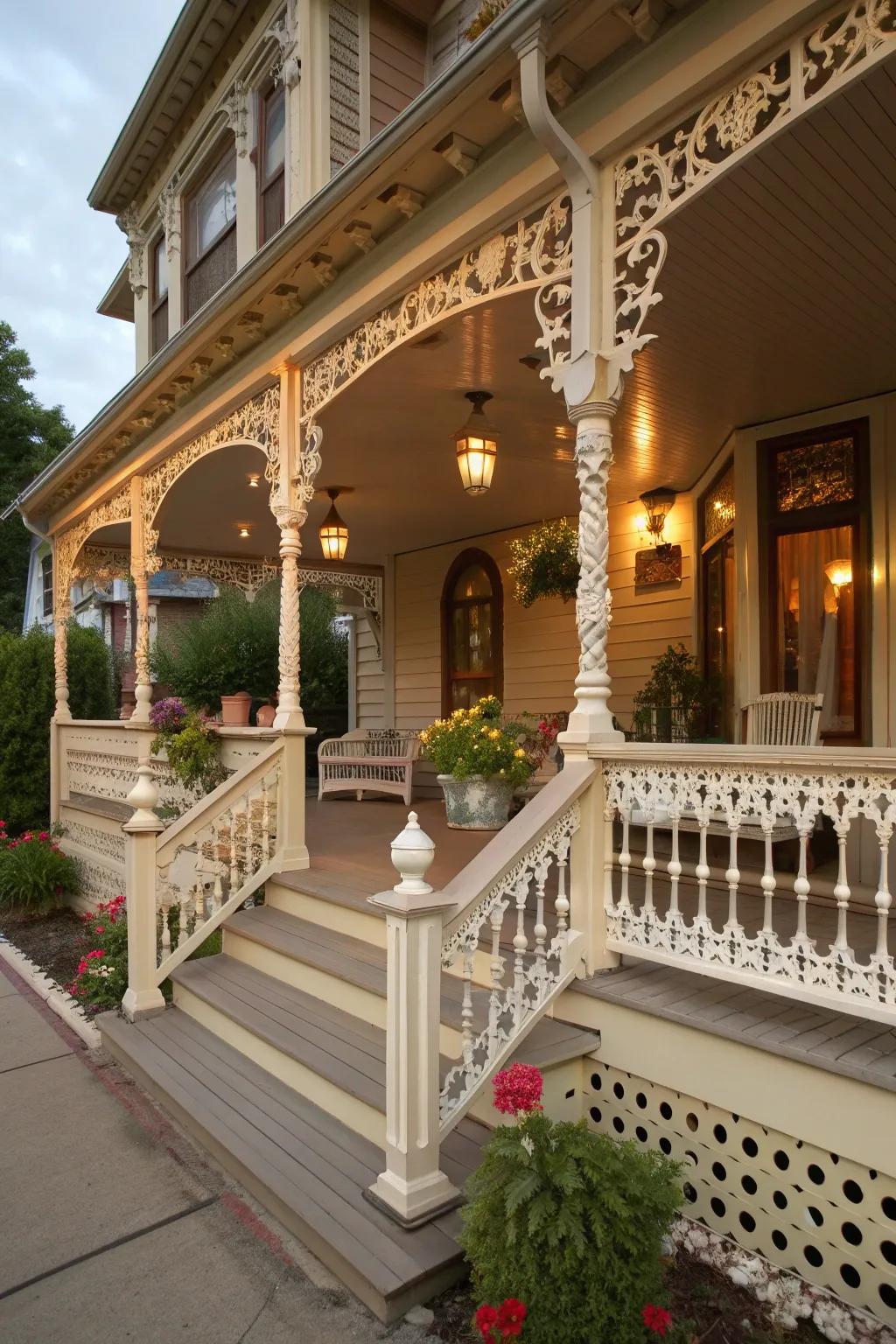 Custom spindles make your porch one-of-a-kind.