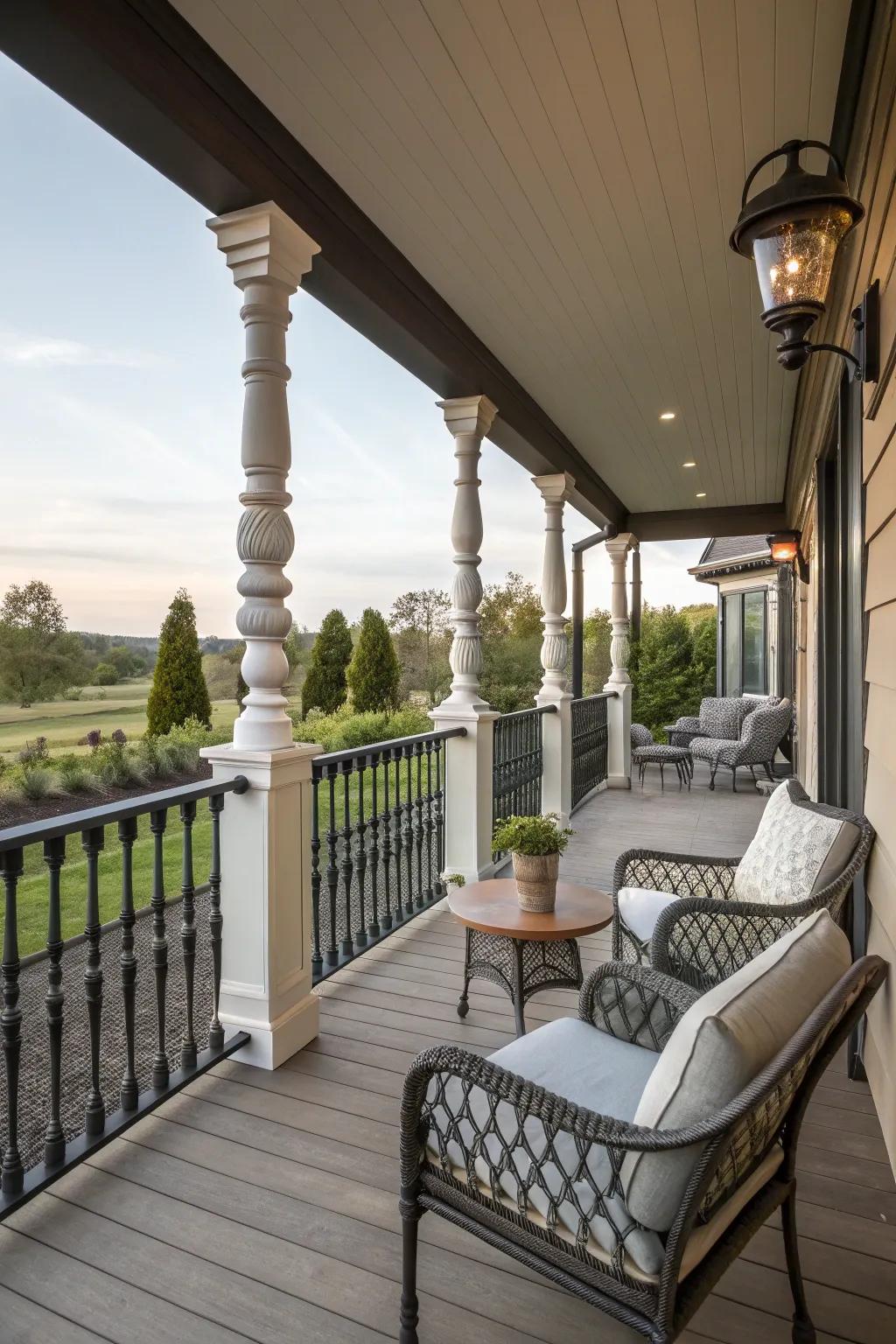 Blending traditional and contemporary designs creates a unique look.