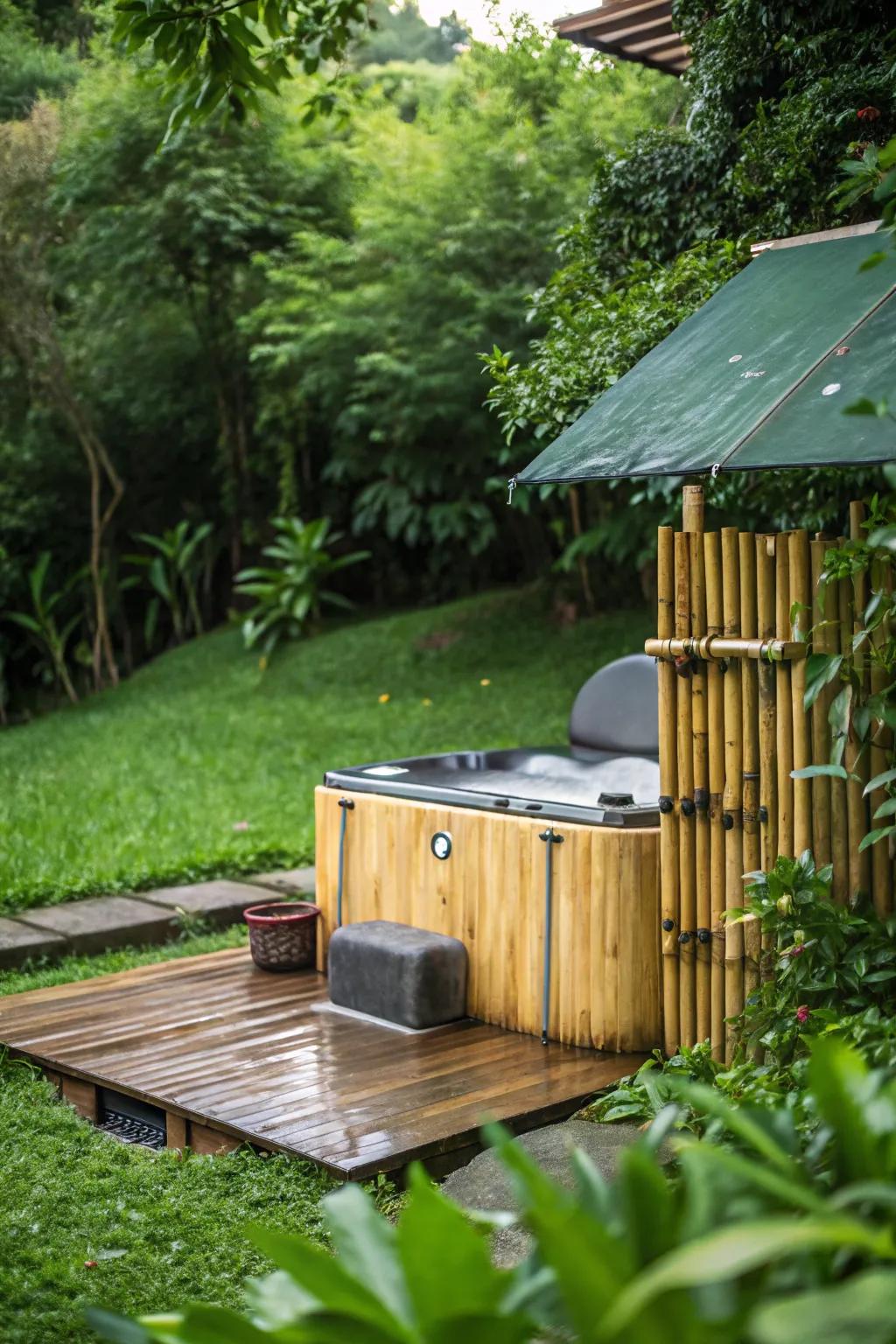 Go green with an eco-friendly hot tub cover.