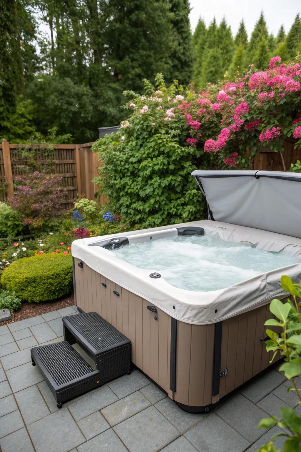 Flexibility is key with a portable hot tub cover.