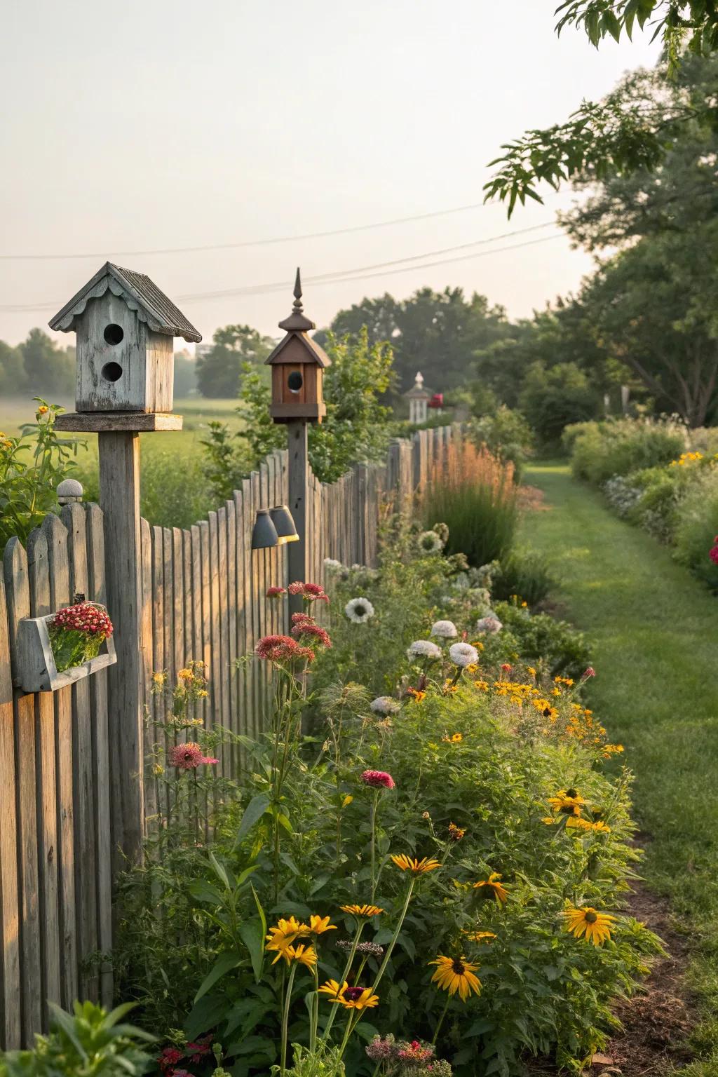Invite nature into your garden with wildlife-friendly features along your fence.