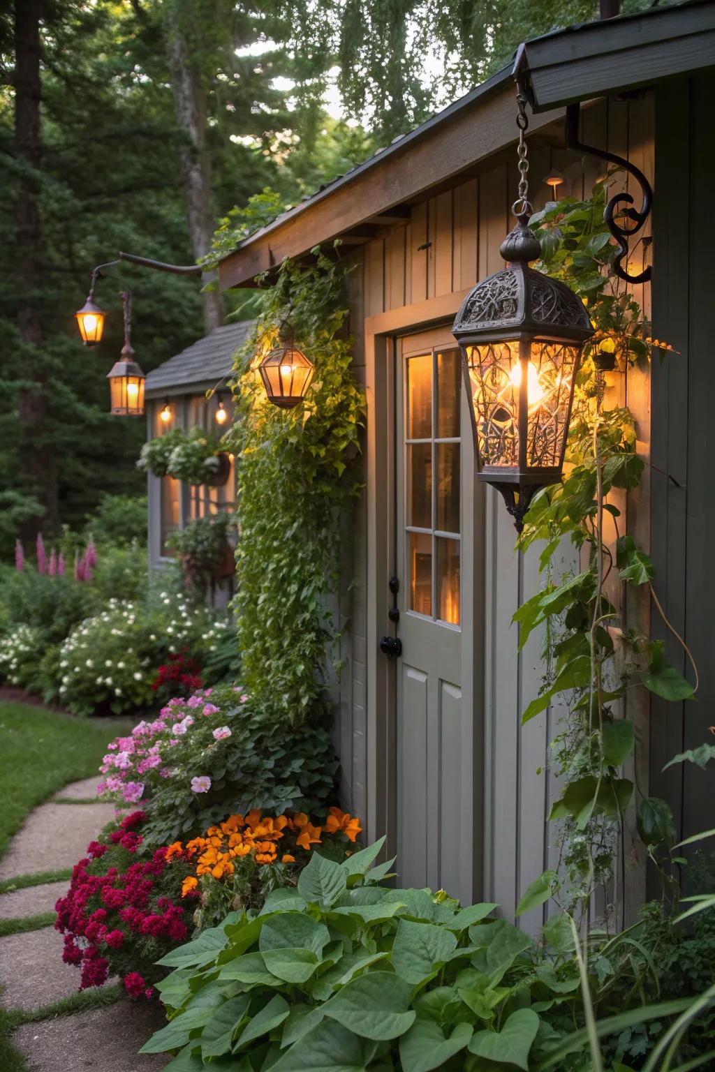 Decorative touches make the shed uniquely yours.