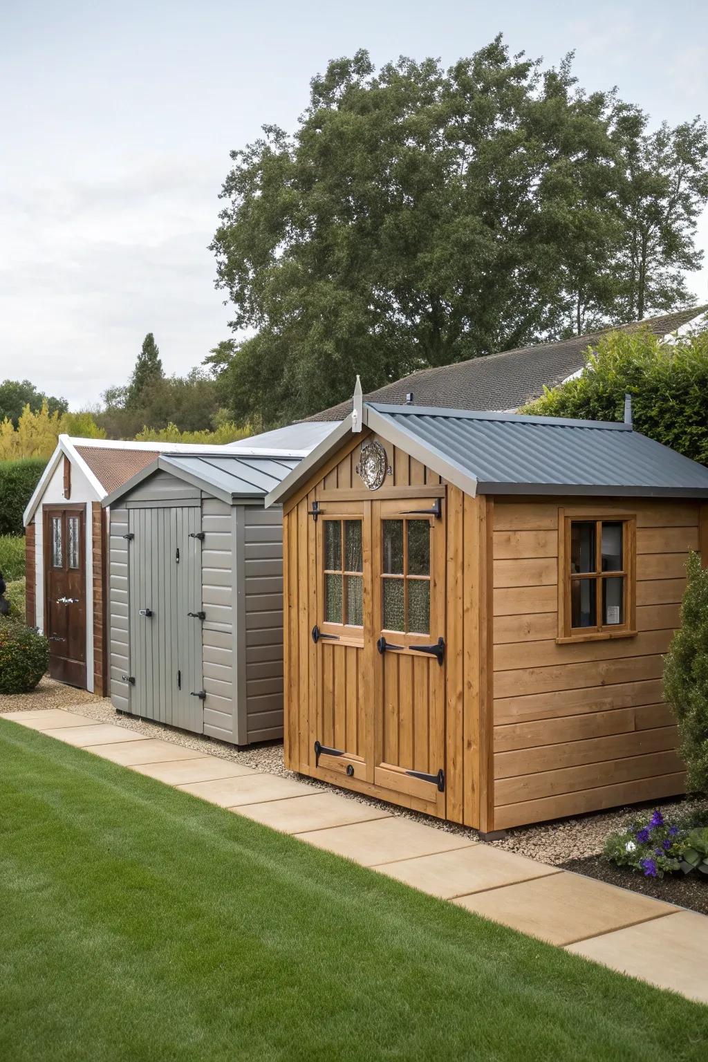 Different shed styles to suit every taste.