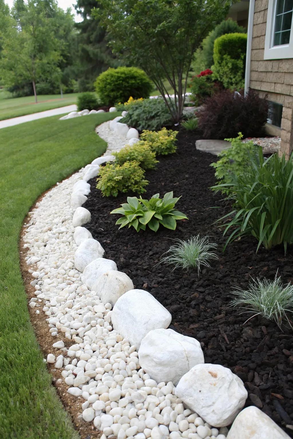 Color contrasts make the landscape pop with vibrancy.