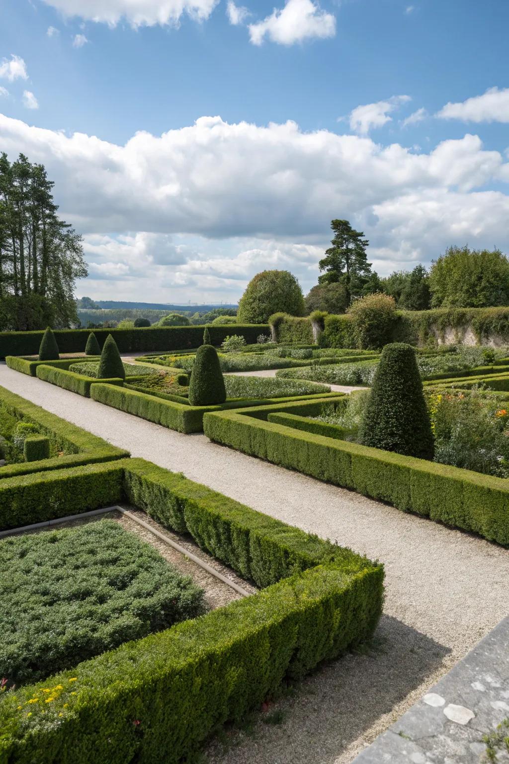 Define your garden with elegant structured borders.