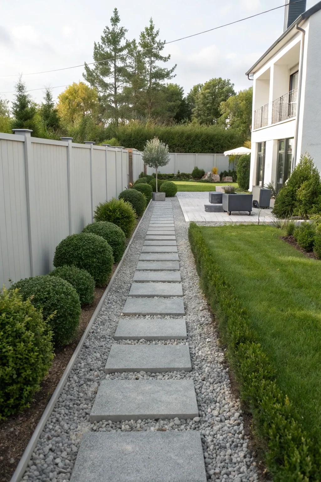 Gravel pathways offer a practical, stylish solution for backyard landscaping.