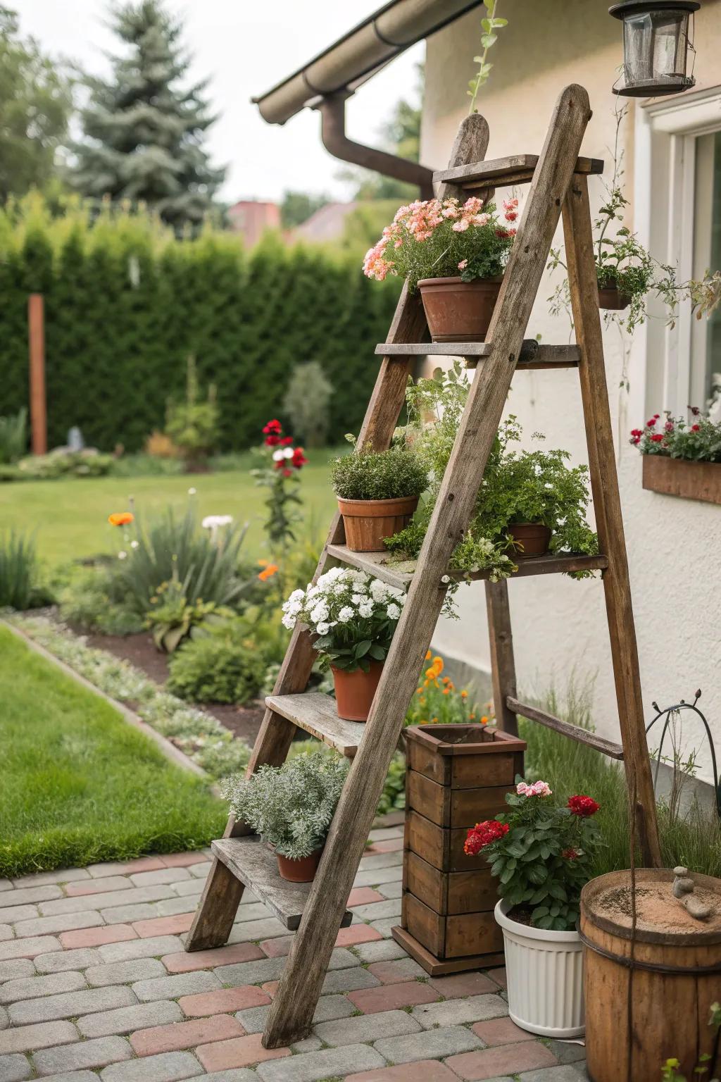 Vintage finds add unique character to your backyard.