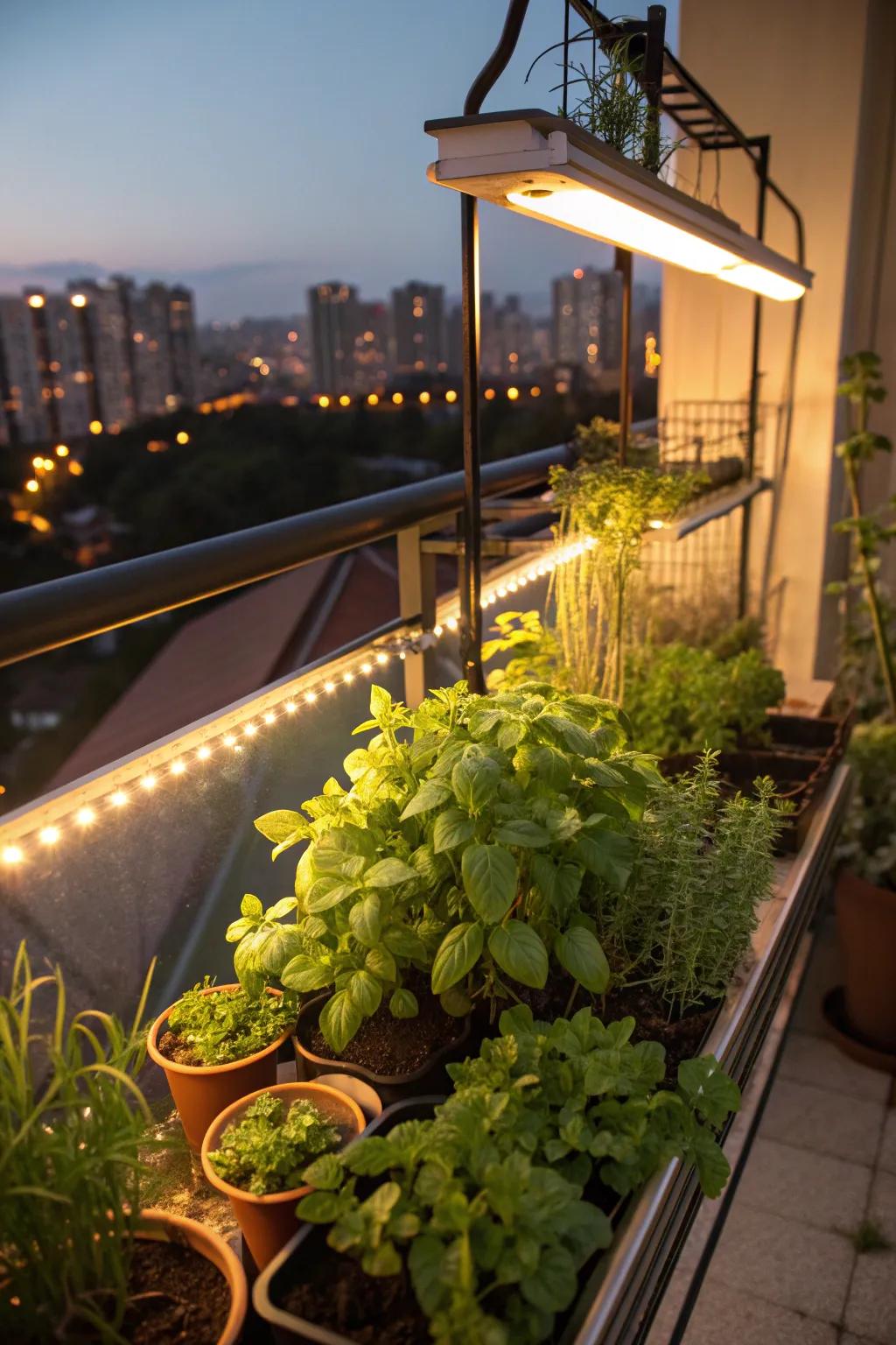 Ensure your herbs thrive with the help of efficient LED grow lights.