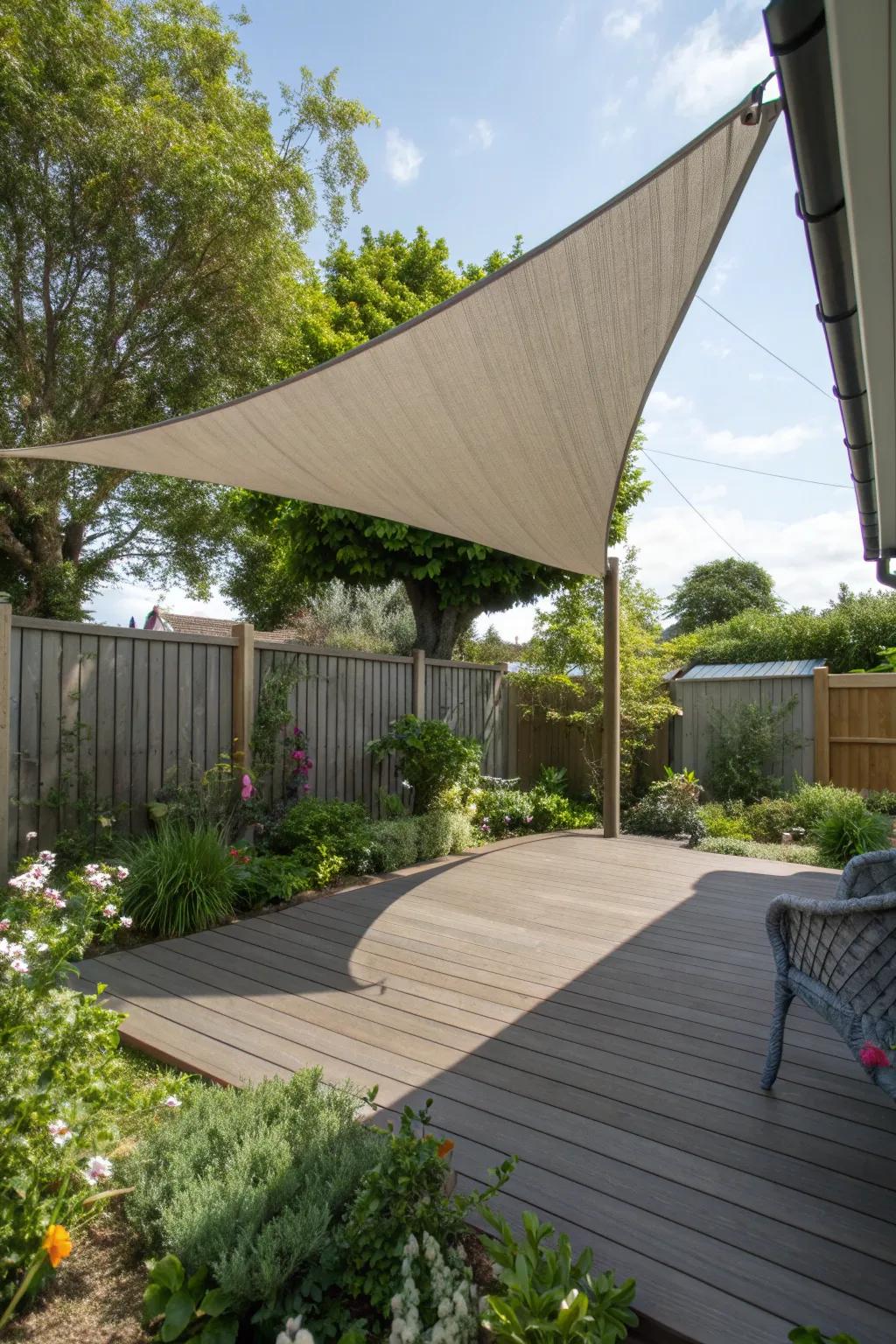 Deck out your outdoor space with stylish shade.