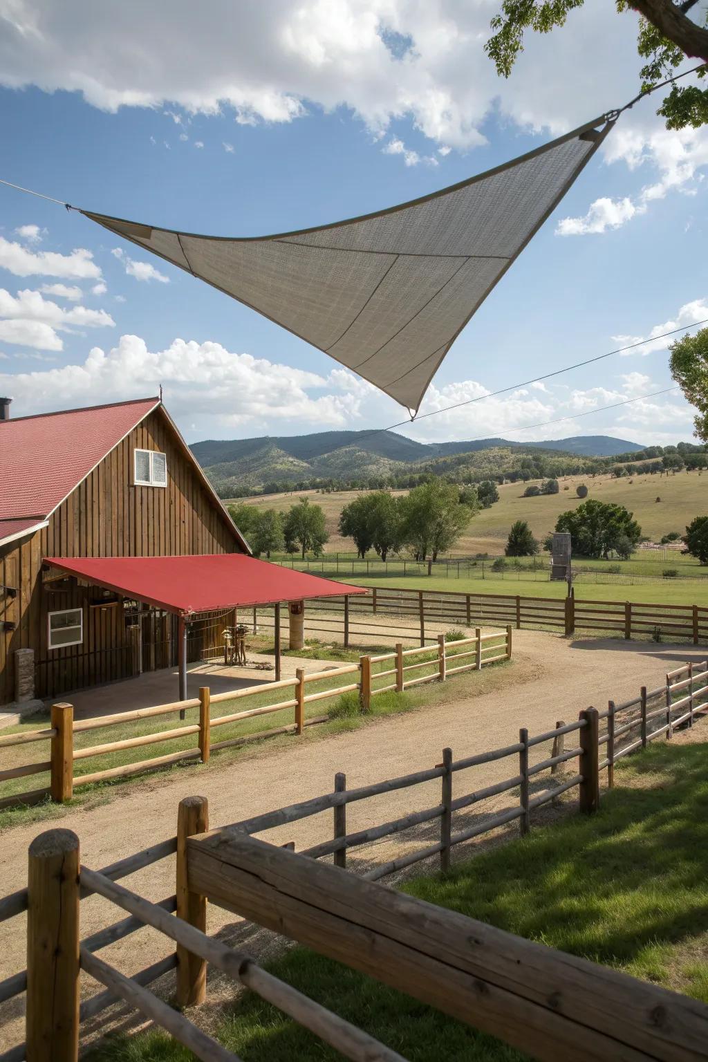 Blend rustic charm with modern shade solutions.