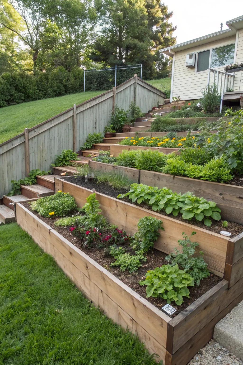 Turn slopes into stunning and productive garden spaces.