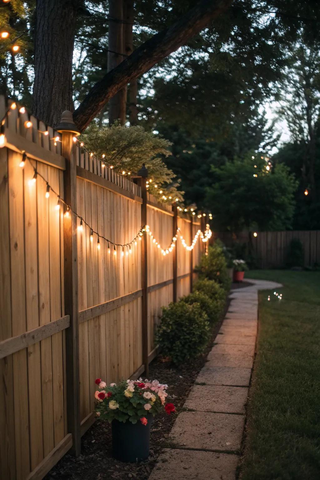 Integrated lighting creates a cozy and inviting atmosphere.