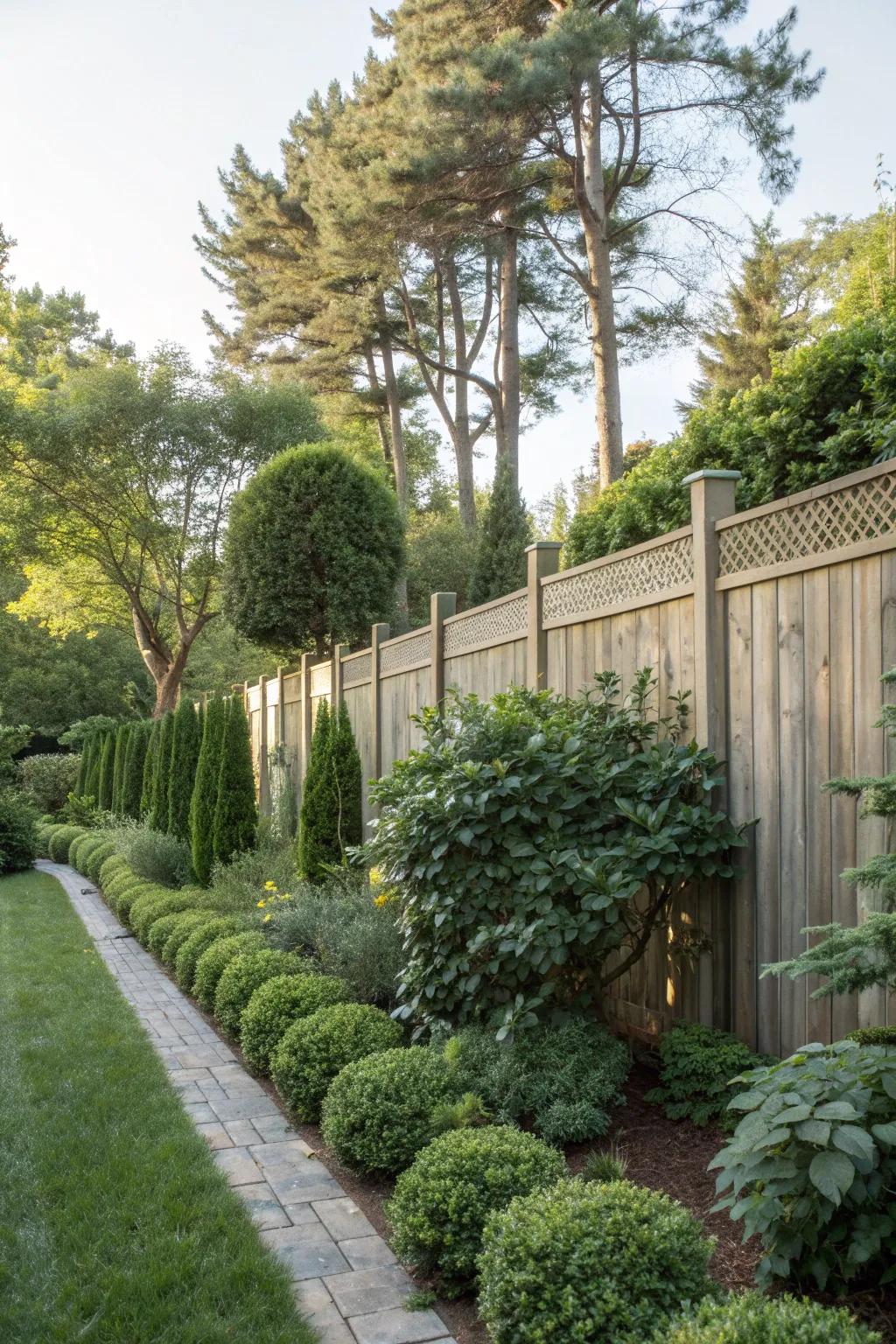 Integrating garden elements enhances privacy and natural beauty.