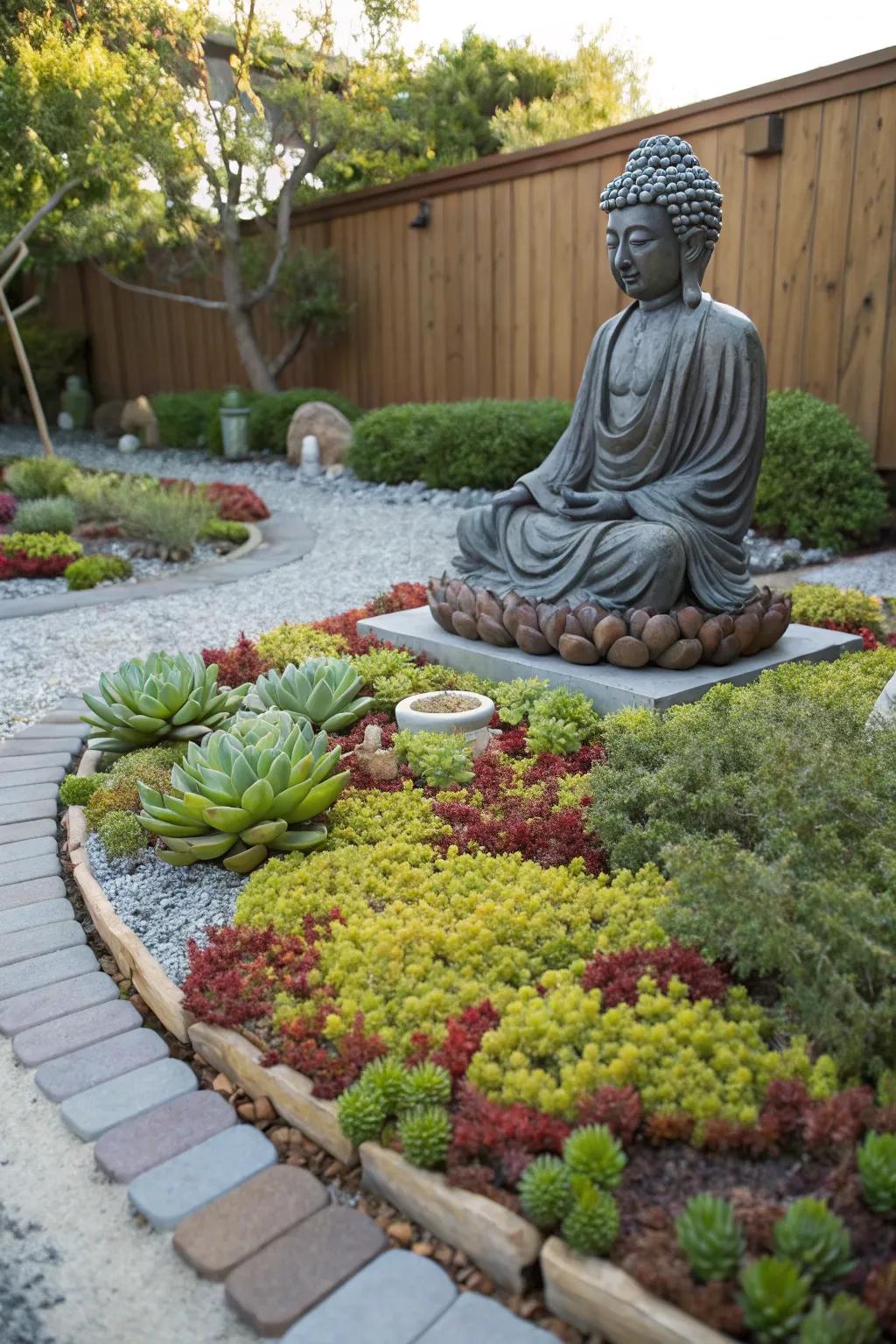 Succulents offer a low-maintenance option for garden beauty