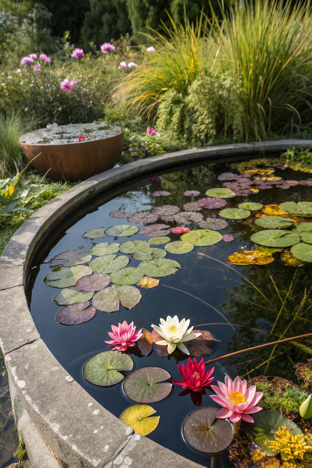 Aquatic plants are vital for a balanced and beautiful pond ecosystem.