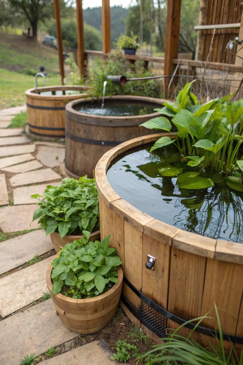 DIY elements add a personal and creative touch to your pond.
