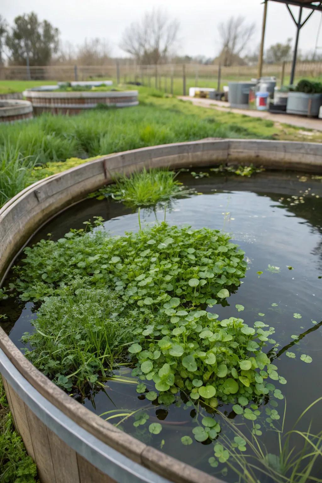 Edible plants offer a fresh and sustainable addition to your pond.
