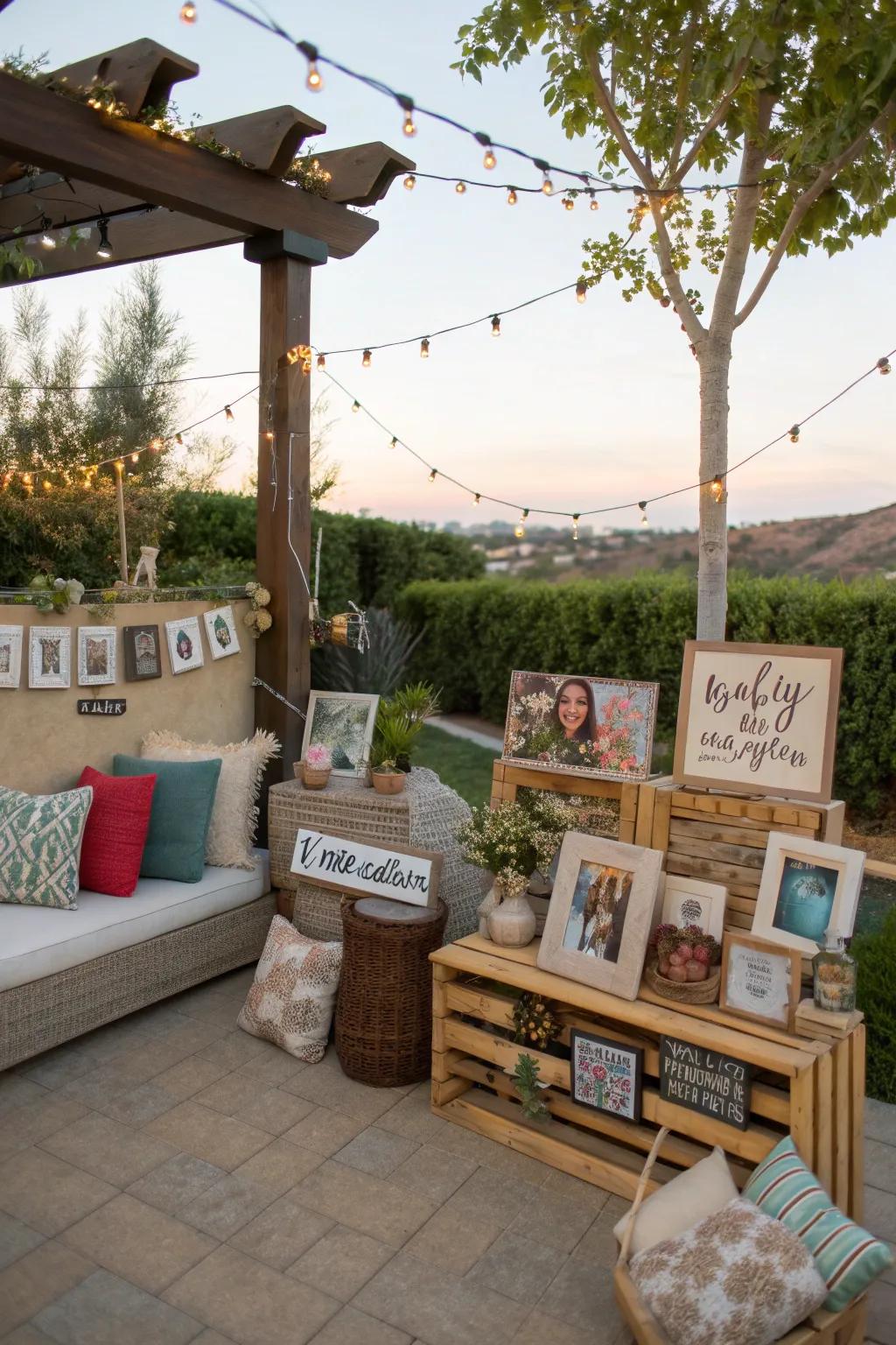 Infuse your outdoor area with unique decor that tells your story.