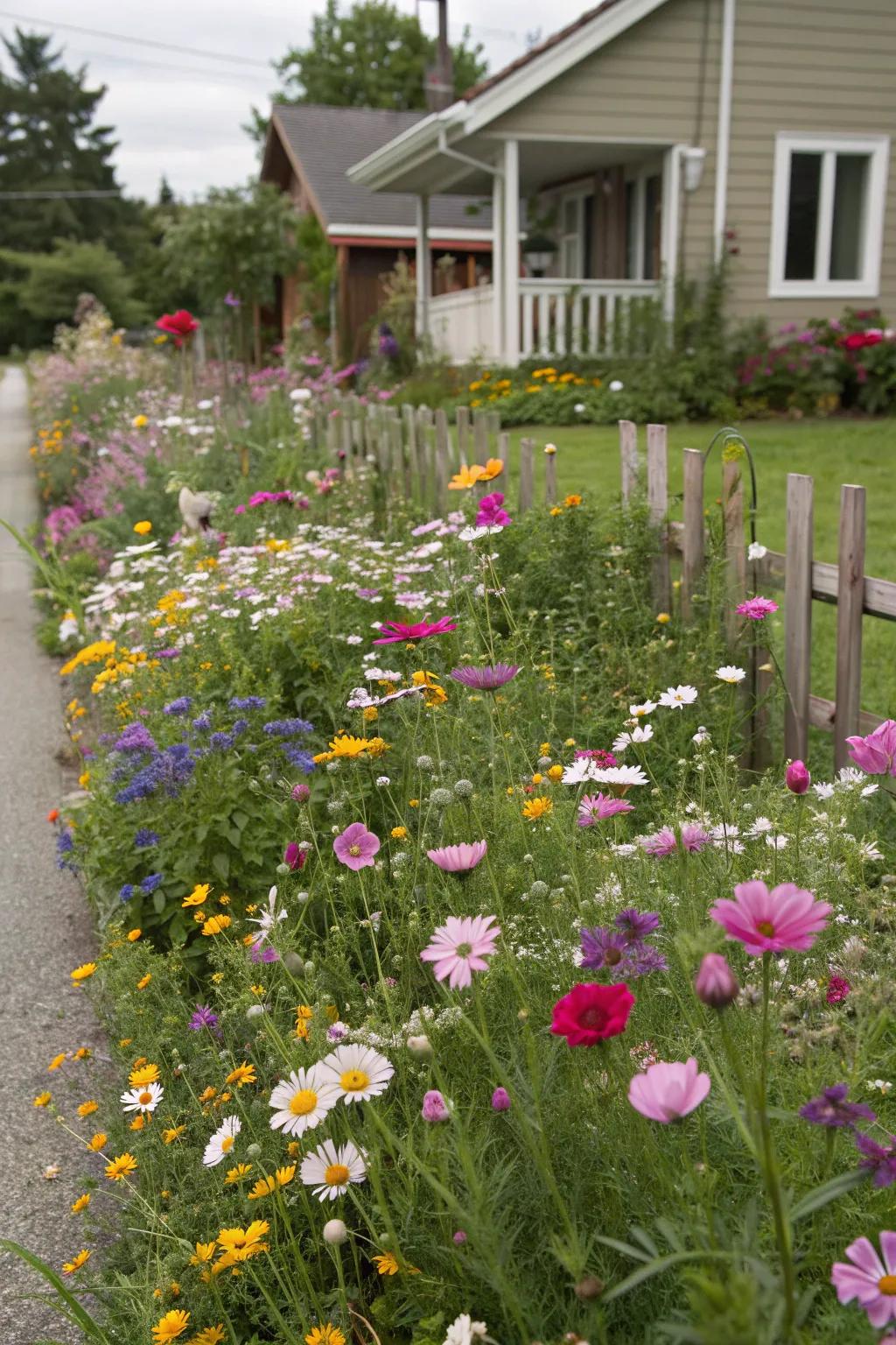 Create a whimsical wildflower meadow in your garden.