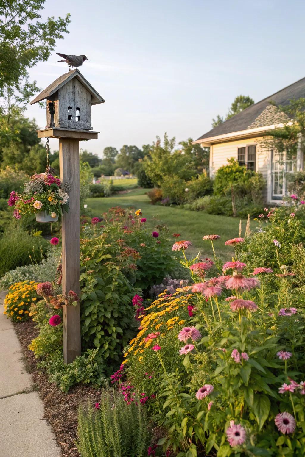 Welcome feathered friends with bird-friendly plantings.