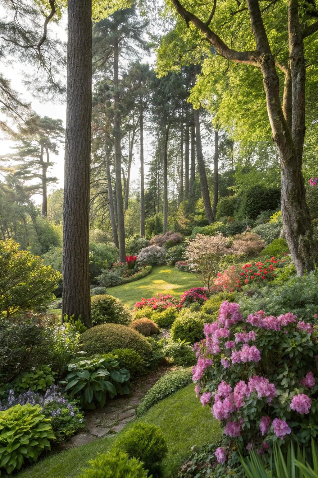 A beautifully layered garden offering depth and variety.