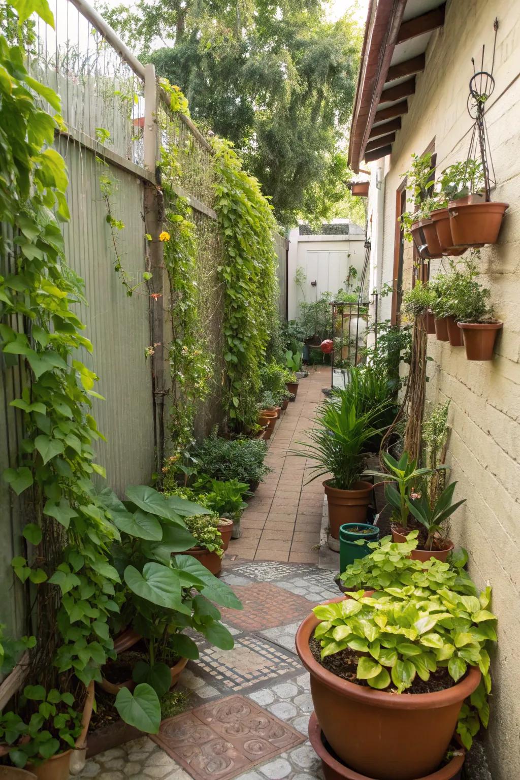 Turn a side yard into a lush, inviting space.