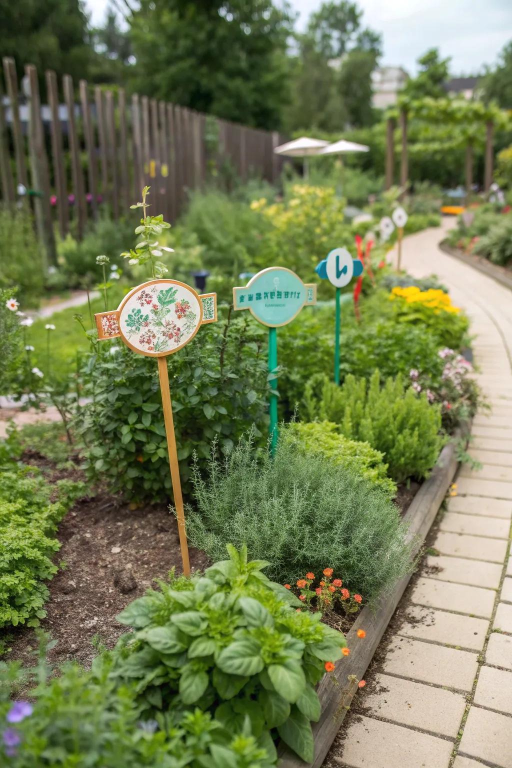 Plant markers add organization and charm to your garden.