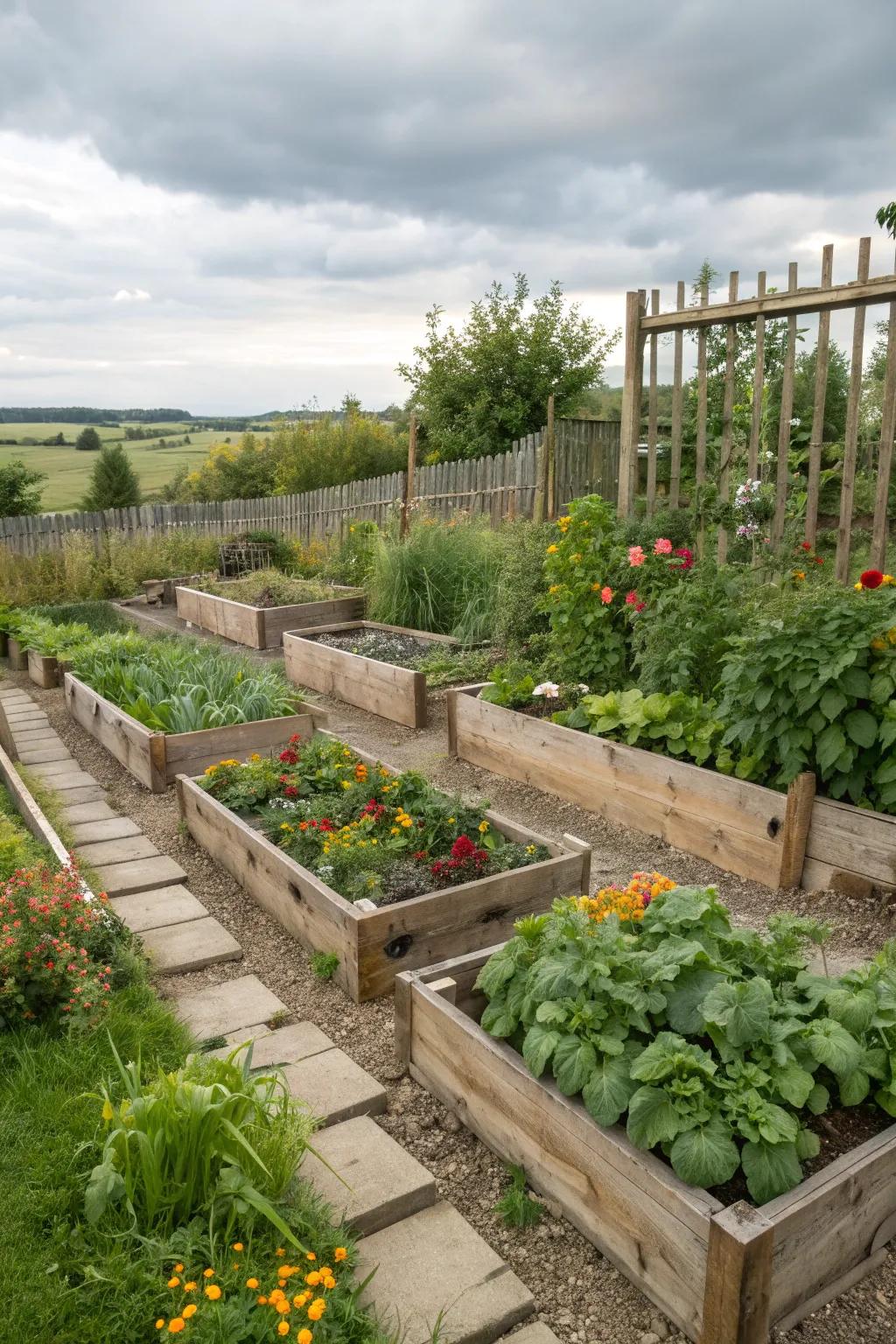 Multi-level designs add depth and intrigue to compact spaces.