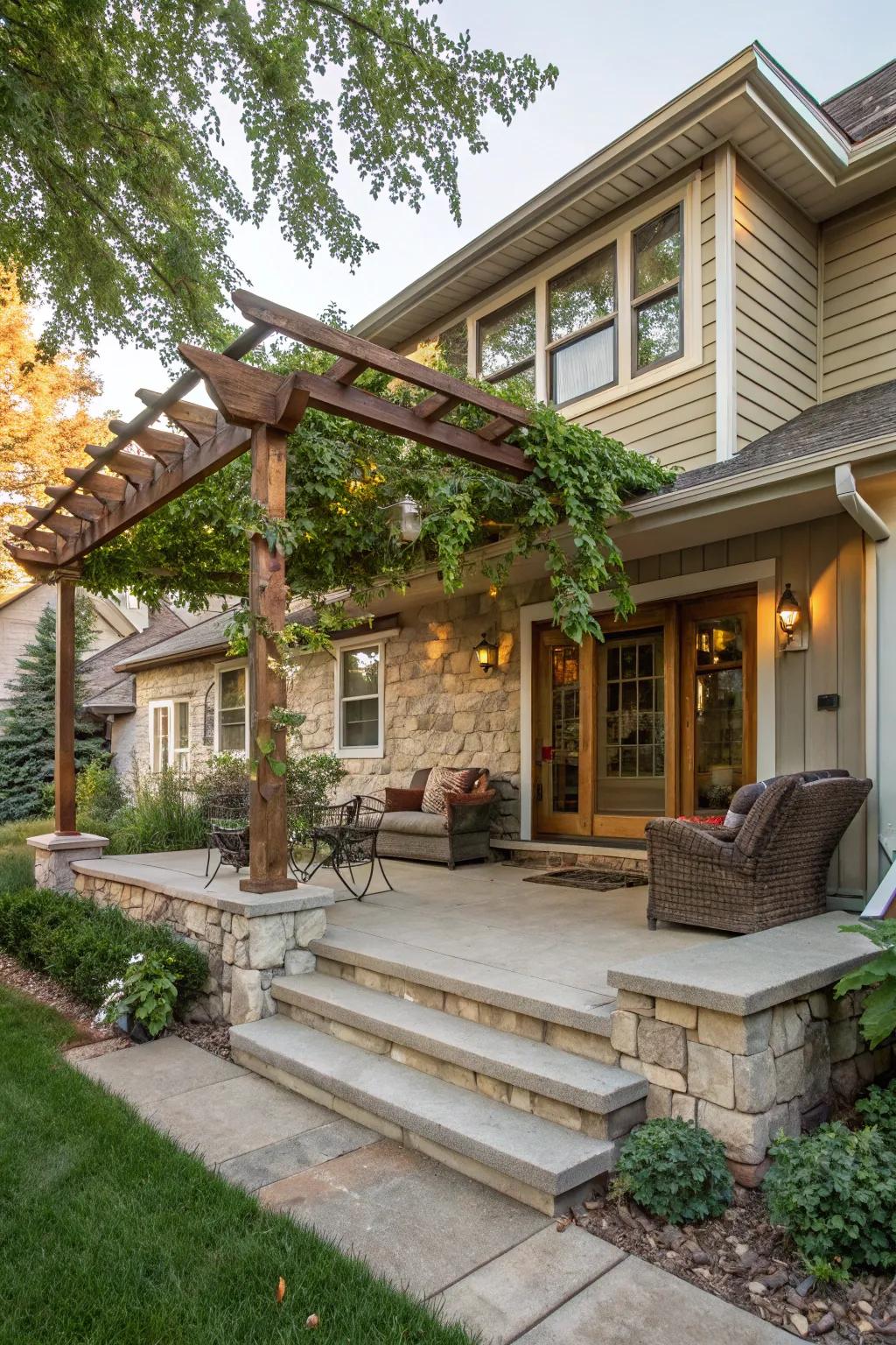 Enjoy year-round outdoor living with a covered porch.