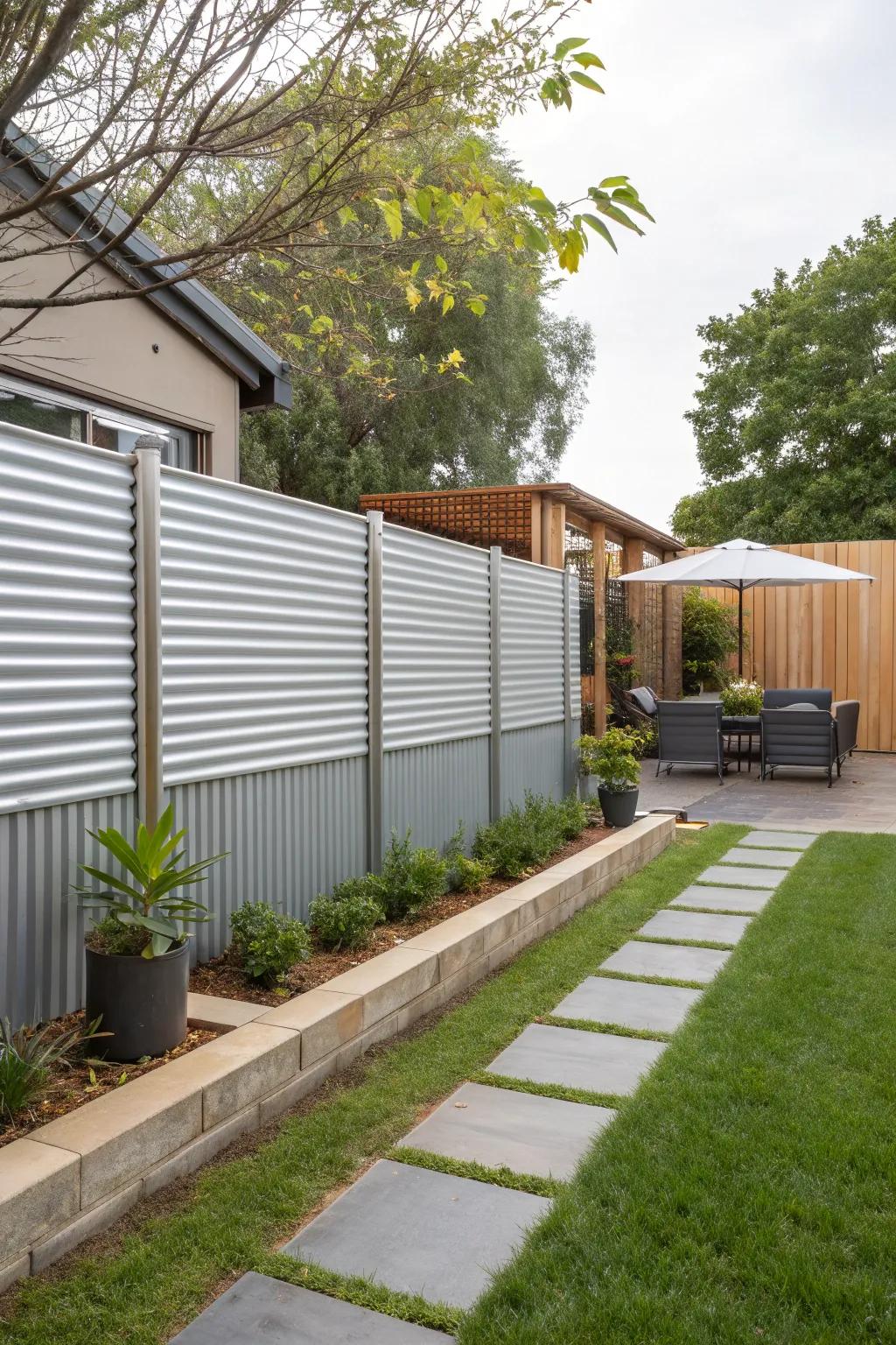 Enhance your outdoor space with the modern appeal of horizontal lines.