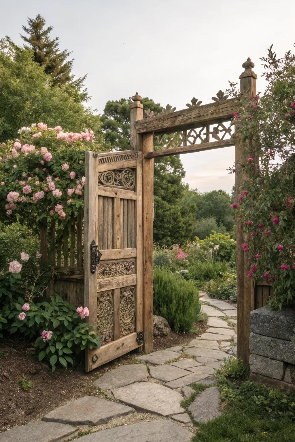 Asymmetrical designs make a bold and artistic statement.