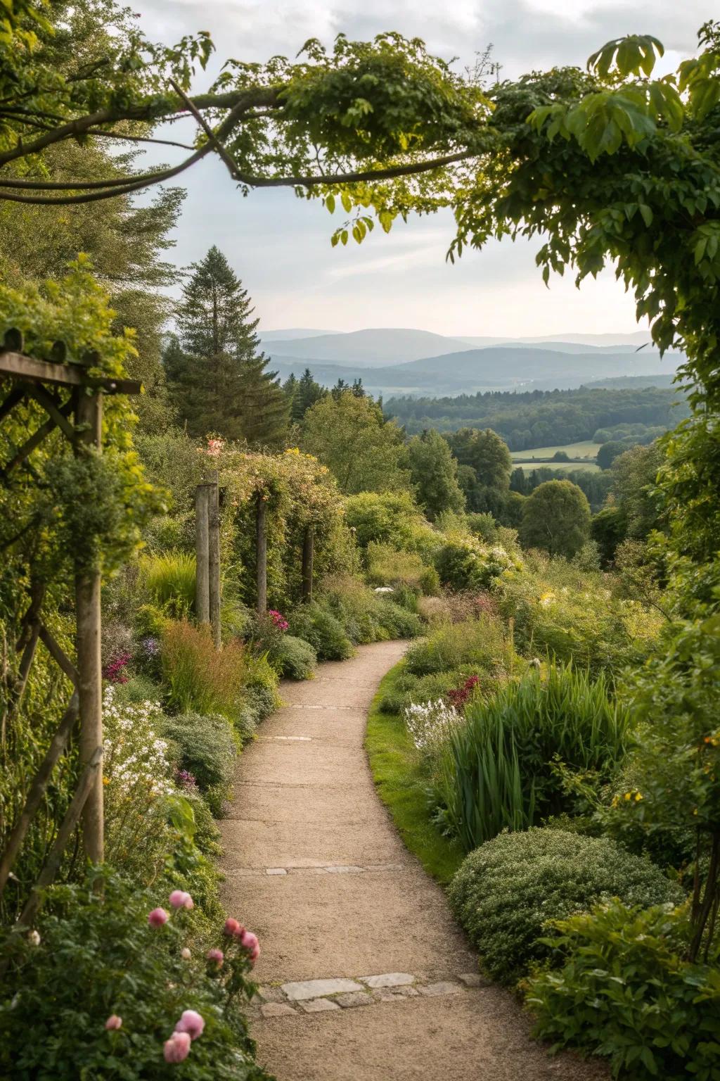 Pathway seamlessly integrated with surrounding vegetation.