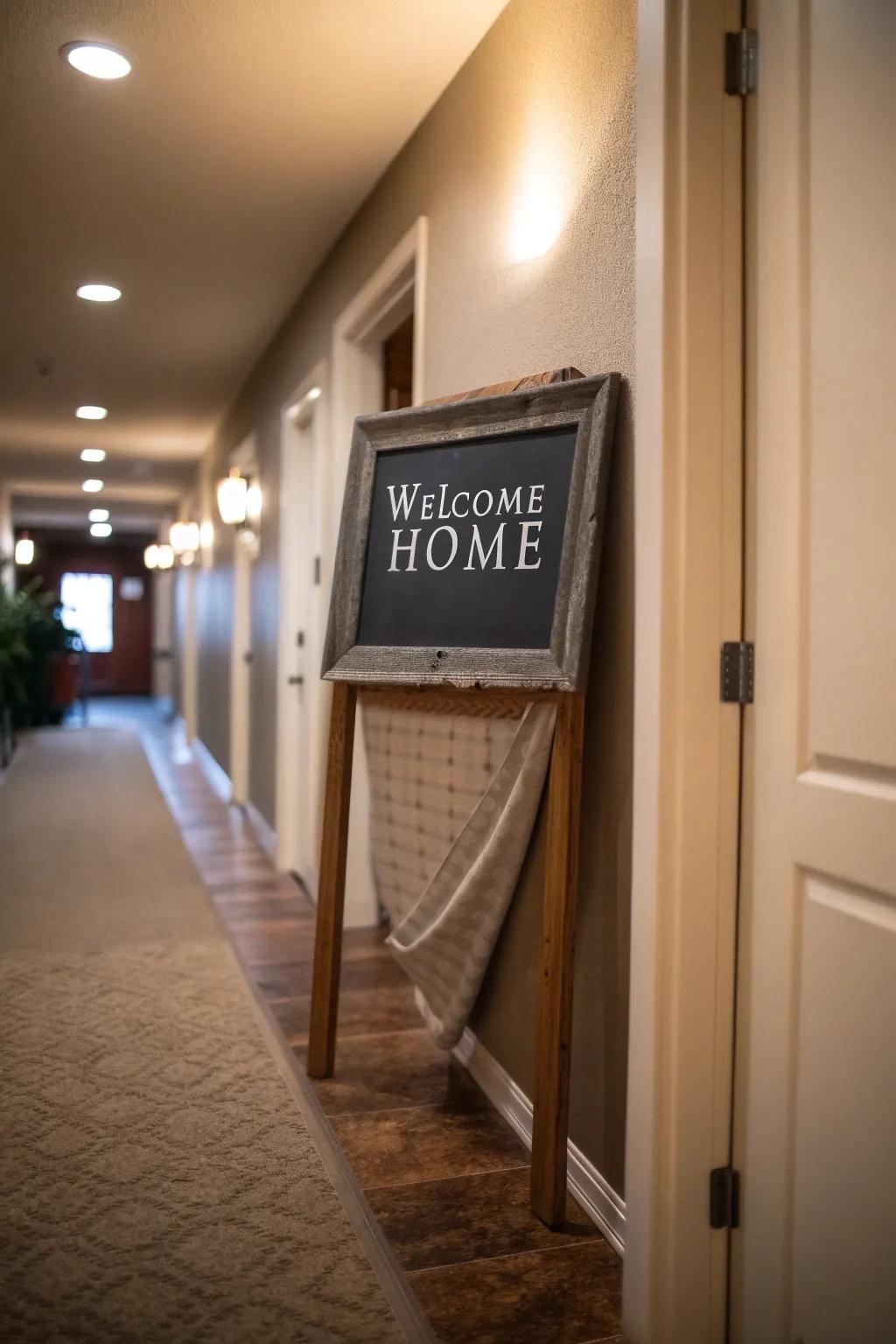 A sign with a hidden surprise for added delight.