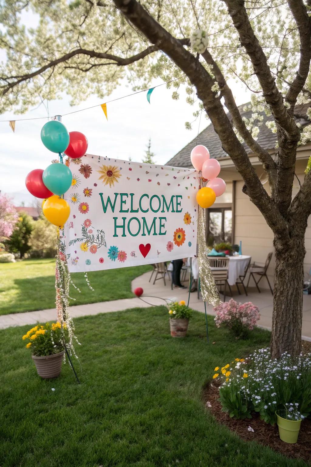 A themed banner creating a festive atmosphere.