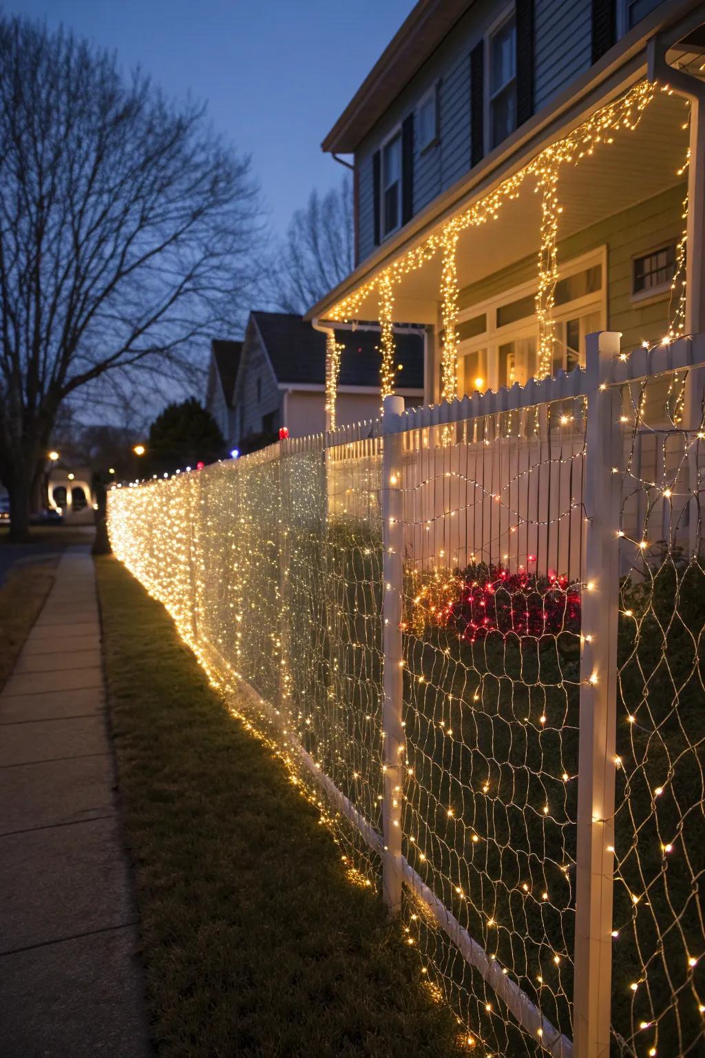 Light nets offer an easy way to achieve a dazzling look.