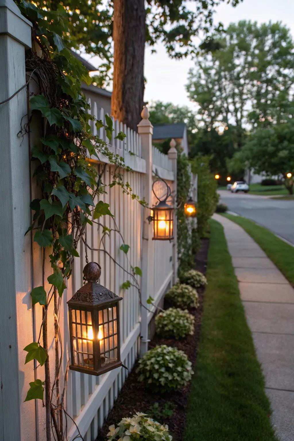 Rustic lanterns add old-world charm to your festive decor.