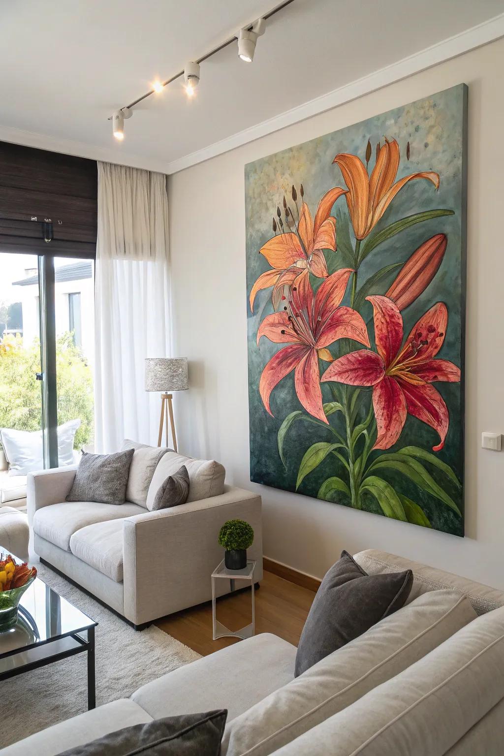 Vibrant lilies to energize your space
