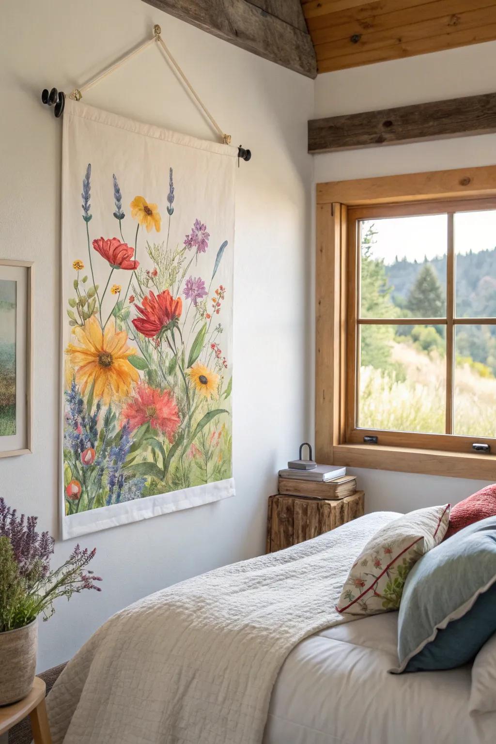 Dreamy watercolor wildflowers