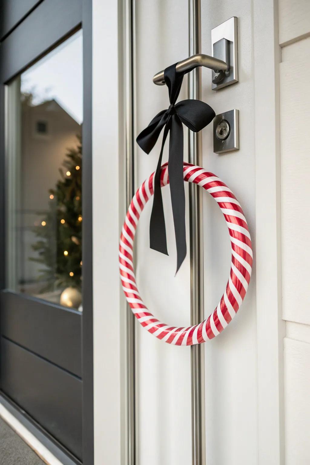 Embrace simplicity with a modern minimalist wreath design.