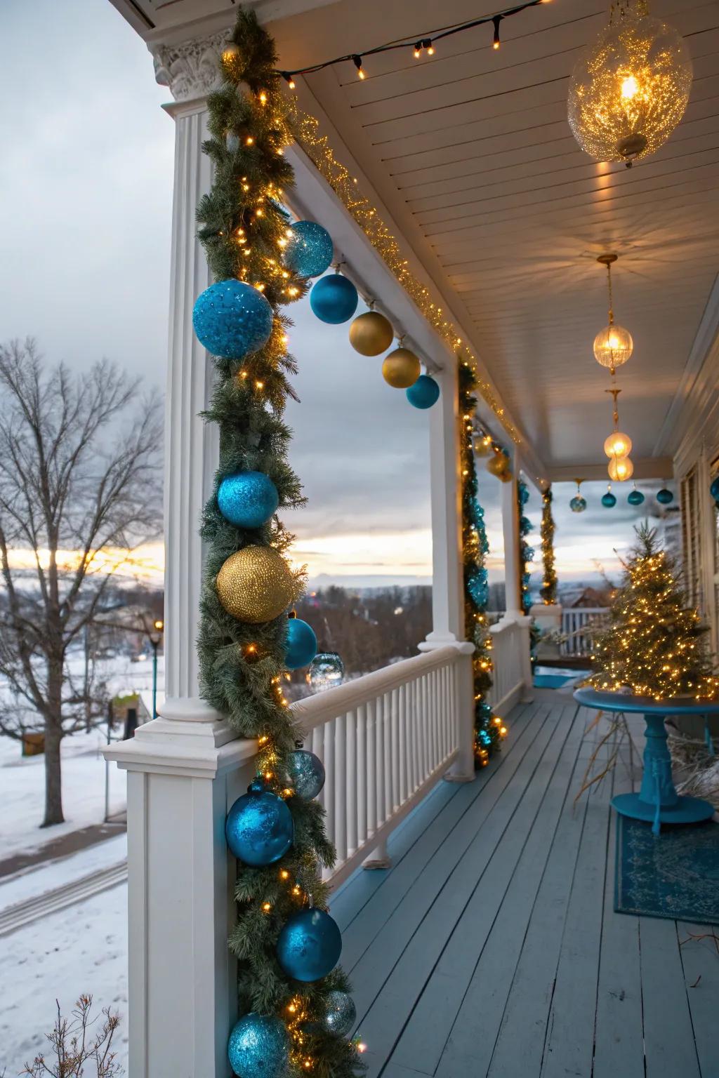Unexpected color schemes make your porch decor truly unique.