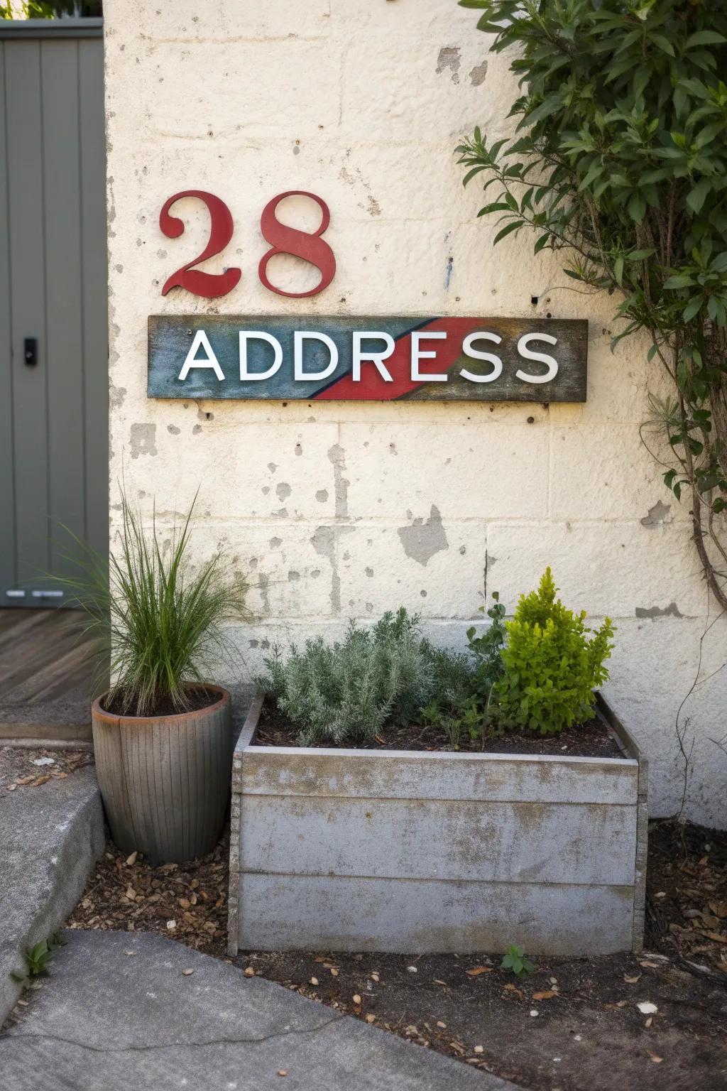 Creative address signs add function and flair.