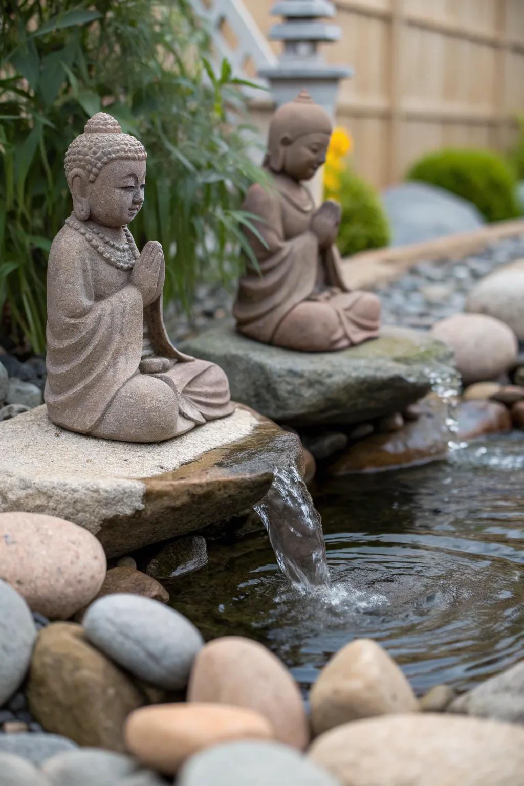 Find tranquility with zen garden gnomes.