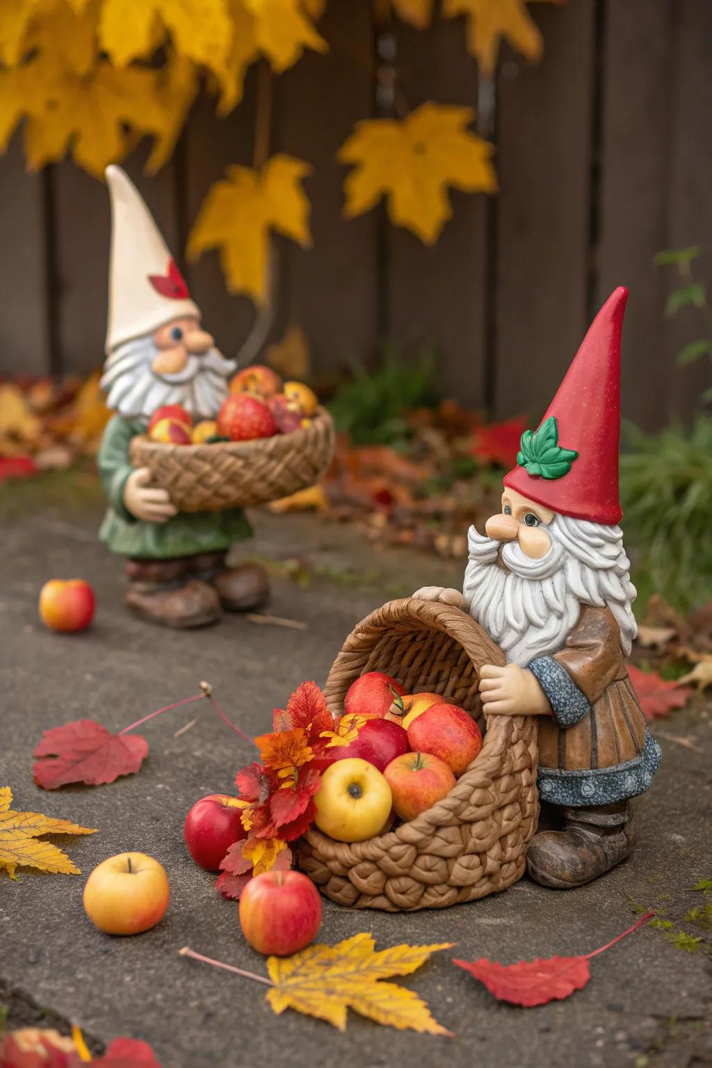 Embrace autumn with harvest festival gnomes.