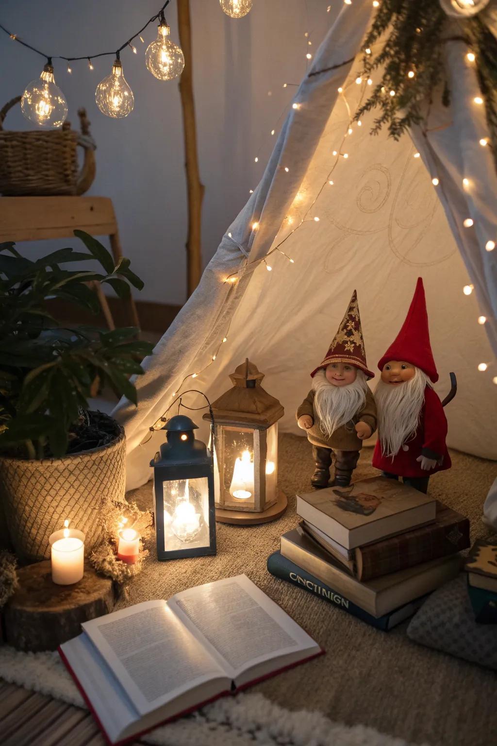 Add a touch of magic with fairy tale gnomes.