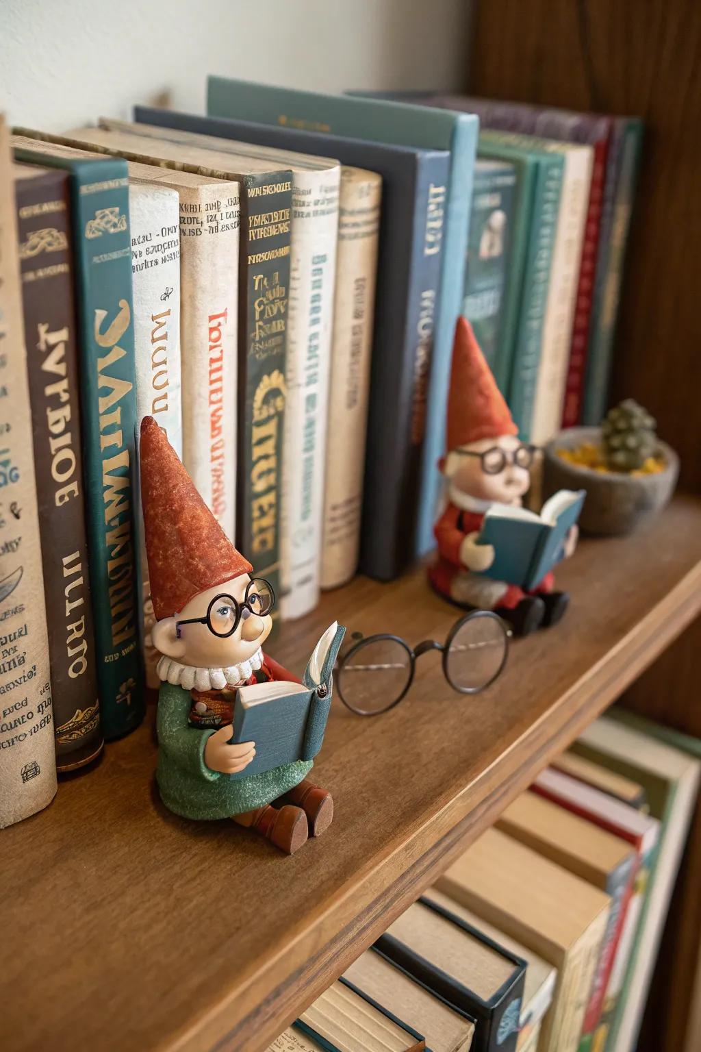 Celebrate your literary love with bookworm gnomes.